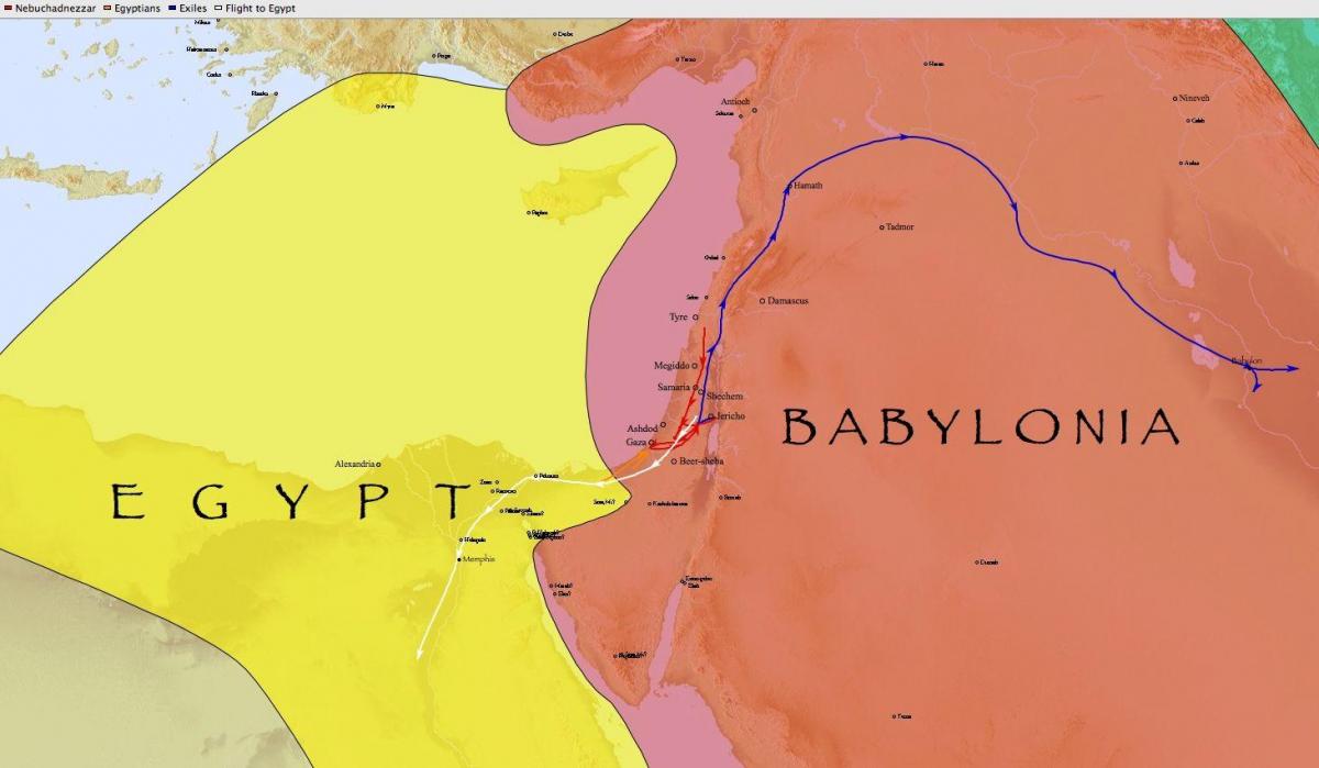 Žemėlapis babilono, egipto,