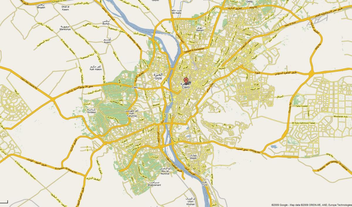 kairas miesto žemėlapis