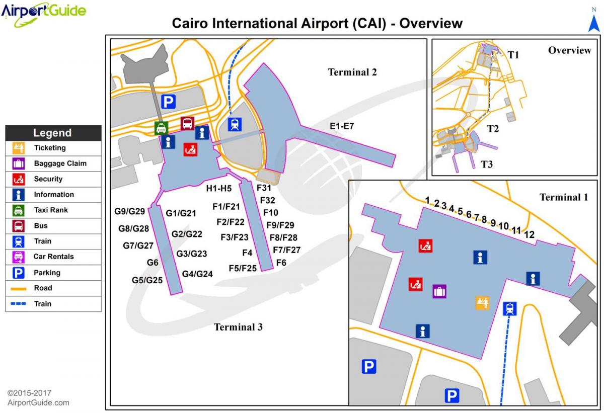 kairo tarptautinis oro uostas map