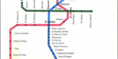 Kairo metro žemėlapis