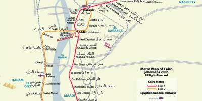 Kairo metro žemėlapis 2016