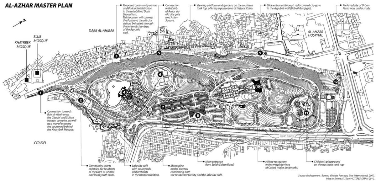 Žemėlapis al azhar parkas