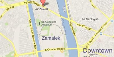 Zamalek kaire žemėlapyje